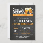 Carte d'invitation pour les 100 ans Cheers and Bee (Devant)