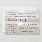 Carte d'invitation pour les 10 ans d'anniversaire (Dos)