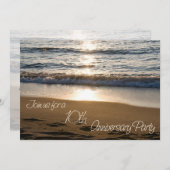 Carte d'invitation pour les 10 ans d'anniversaire (Devant / Derrière)