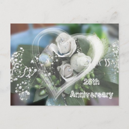 Carte d'invitation pour les 25 ans d'anniversaire (Devant)