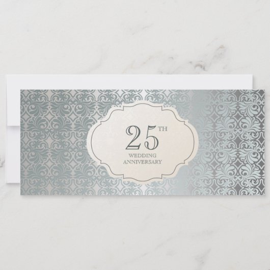 Carte d'invitation pour les 25 ans d'anniversaire (Dos)