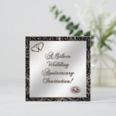 Carte d'invitation pour les 25 ans de mariage (Debout devant)