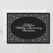 Carte d'invitation pour les 25 ans de mariage (Devant)