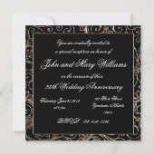 Carte d'invitation pour les 25 ans de mariage (Dos)