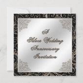 Carte d'invitation pour les 25 ans de mariage (Devant)