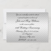 Carte d'invitation pour les 25 ans de mariage (Dos)