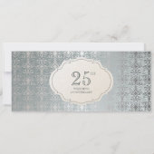 Carte d'invitation pour les 25 ans de mariage (Dos)