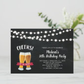 Carte d'invitation pour les 30 ans d'anniversaire (Debout devant)