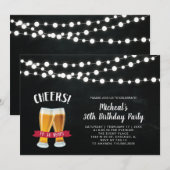 Carte d'invitation pour les 30 ans d'anniversaire (Devant / Derrière)