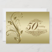 Carte d'invitation pour les 50 ans de mariage (Devant)