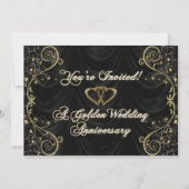 Carte d'invitation pour les 50 ans de mariage (Devant)