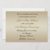Carte d'invitation pour les 50 ans de mariage (Dos)