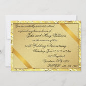 Carte d'invitation pour les 50 ans de mariage (Dos)