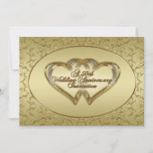 Carte d'invitation pour les 50 ans de mariage (Devant)