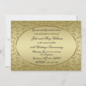 Carte d'invitation pour les 50 ans de mariage (Dos)