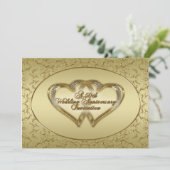 Carte d'invitation pour les 50 ans de mariage (Debout devant)