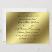 Carte d'invitation pour les 50 ans de mariage (Dos)