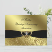 Carte d'invitation pour les 50 ans de mariage (Debout devant)