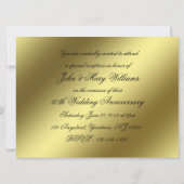 Carte d'invitation pour les 50 ans de mariage (Dos)