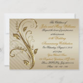 Carte d'invitation pour les 50 ans de mariage (Dos)