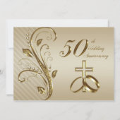 Carte d'invitation pour les 50 ans de mariage (Devant)