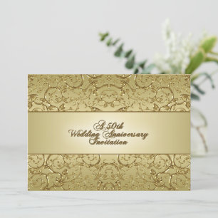 Carte d'invitation pour les 50 ans de mariage