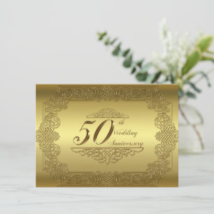 Carte d'invitation pour les 50 ans de mariage