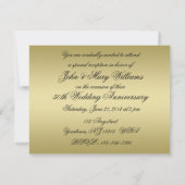 Carte d'invitation pour les 50 ans de mariage (Dos)