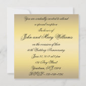 Carte d'invitation pour les 50 ans de mariage (Dos)