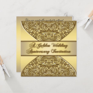 Carte d'invitation pour les 50 ans de mariage