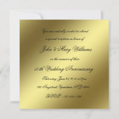 Carte d'invitation pour les 50 ans de mariage (Dos)