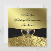 Carte d'invitation pour les 50 ans de mariage (Devant)