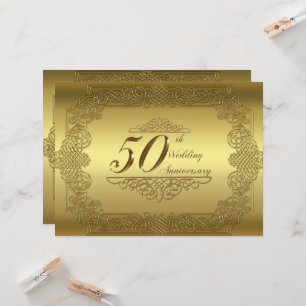 Carte d'invitation pour les 50 ans de mariage