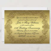 Carte d'invitation pour les 50 ans de mariage (Dos)