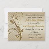 Carte d'invitation pour les 50 ans de mariage (Dos)