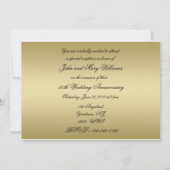 Carte d'invitation pour les 50 ans de mariage (Dos)