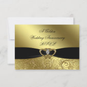 Carte d'invitation pour les 50 ans de mariage (Devant)