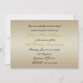 Carte d'invitation pour les 50 ans de mariage (Dos)