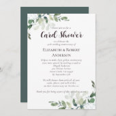 Carte d'invitation pour les 50 ans de mariage Show (Devant / Derrière)