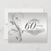 Carte d'invitation pour les 60 ans de mariage (Devant)