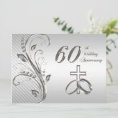Carte d'invitation pour les 60 ans de mariage (Debout devant)