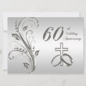 Carte d'invitation pour les 60 ans de mariage (Devant)