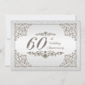 Carte d'invitation pour les 60 ans de mariage (Devant)
