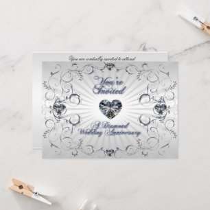 Carte d'invitation pour les 60 ans de mariage