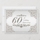 Carte d'invitation pour les 60 ans de mariage (Devant)