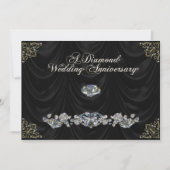 Carte d'invitation pour les 60 ans de mariage (Devant)