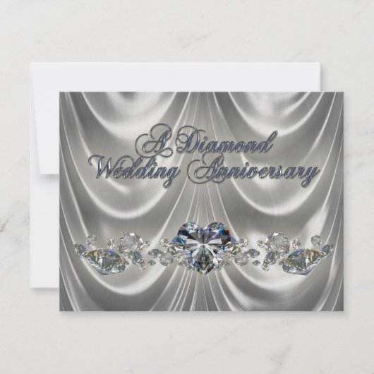 Carte d'invitation pour les 60 ans de mariage (Devant)