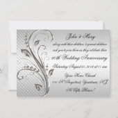 Carte d'invitation pour les 60 ans de mariage (Dos)