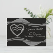 Carte d'invitation pour les 60 ans de mariage (Debout devant)