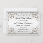 Carte d'invitation pour les 60 ans de mariage pail (Dos)